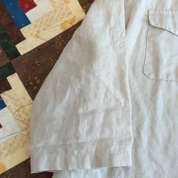 Ellen Tracy linen shirt - Picture 3 of 7